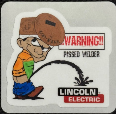 PEEING LINCOLN STICKER