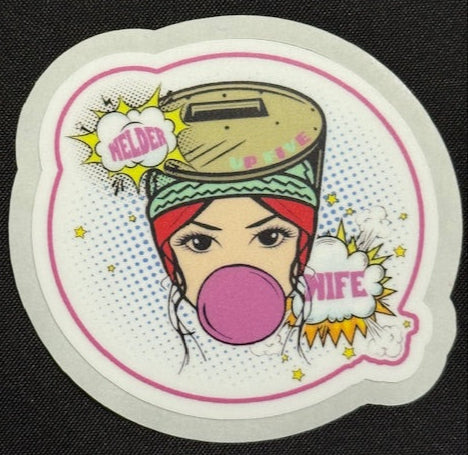 WELDER WIFE HARDHAT STICKER