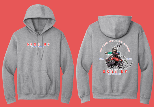 GRAY DRAG UP DIVISION HOODIE