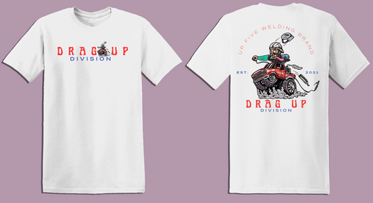 WHITE DRAG UP DIVISION T-SHIRT